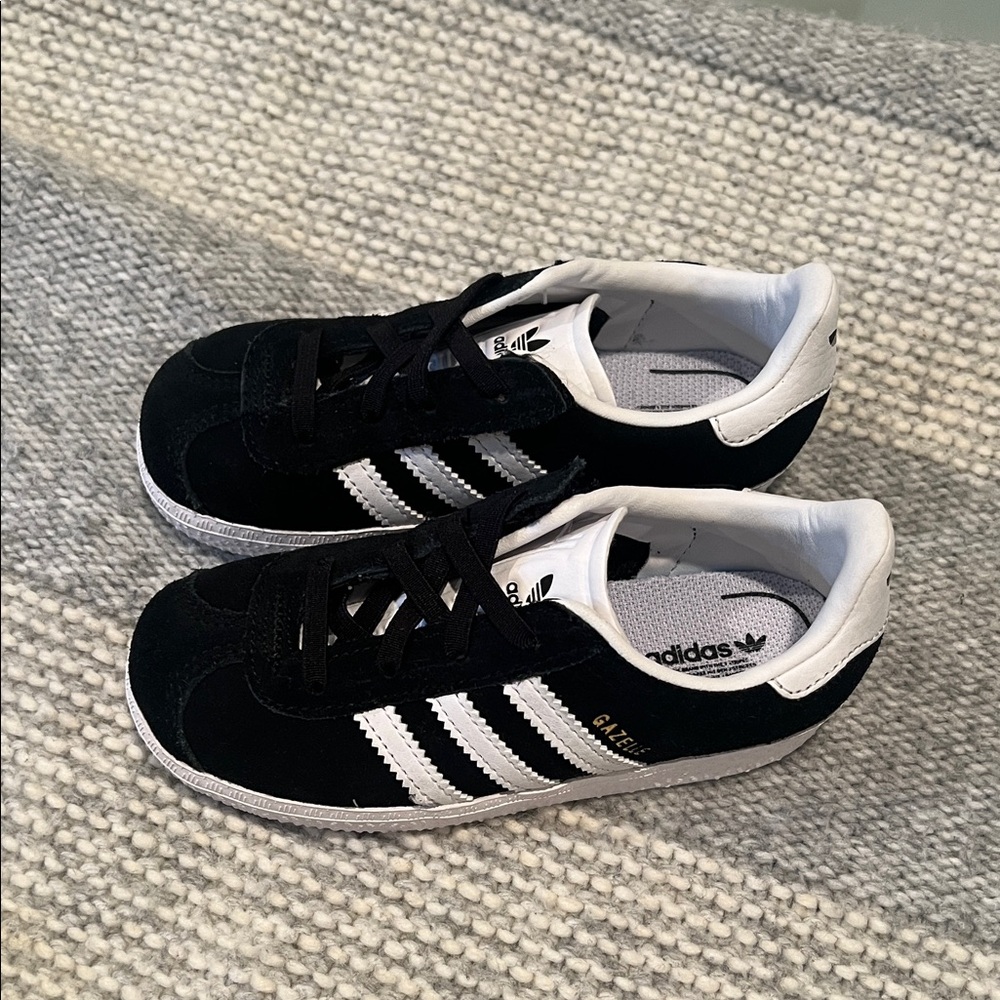 Adidas Black and White Gazelle Sneakers